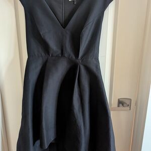 Halston Heritage Black High Low dress 4